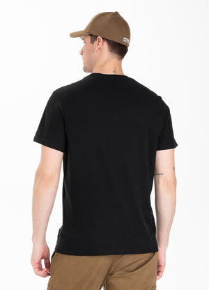 T-Shirt Garment Washed KLEINES LOGO Schwarz