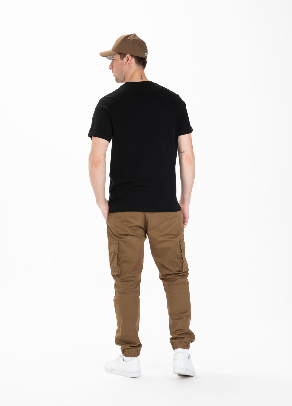 T-Shirt Garment Washed KLEINES LOGO Schwarz