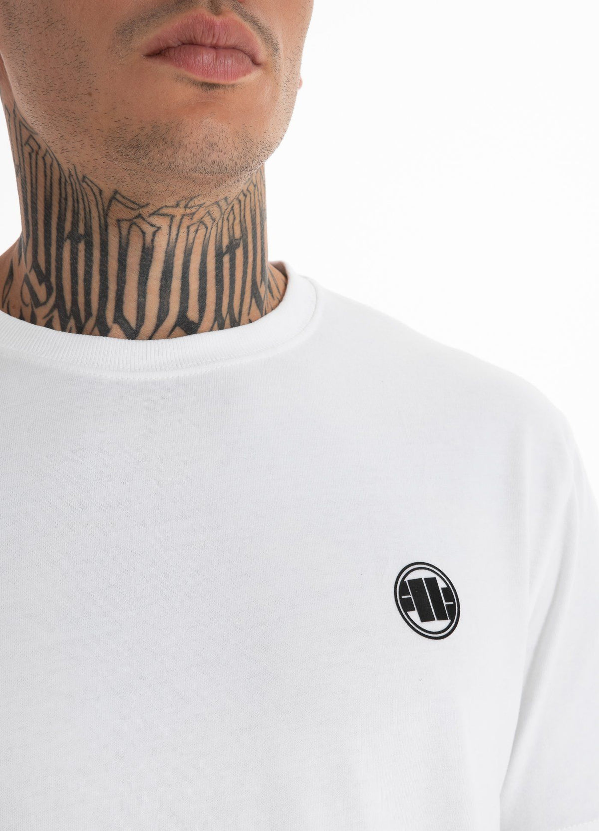 T-Shirt Garment Washed KLEINES LOGO Weiß