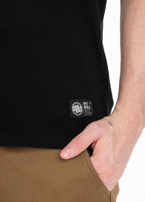 T-Shirt Garment Washed KLEINES LOGO Schwarz
