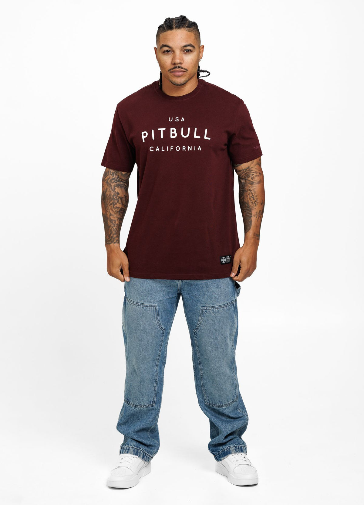 T-Shirt USA Cal - Bordeaux