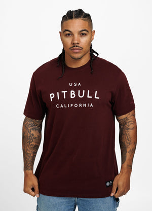 T-Shirt USA Cal - Bordeaux