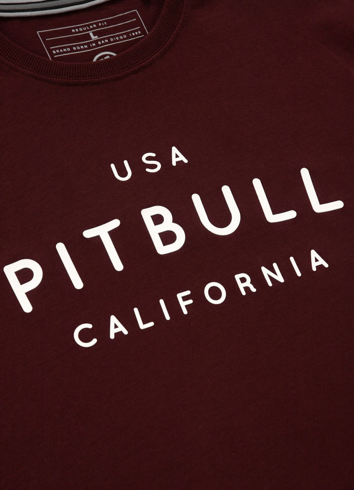 T-Shirt USA Cal - Bordeaux