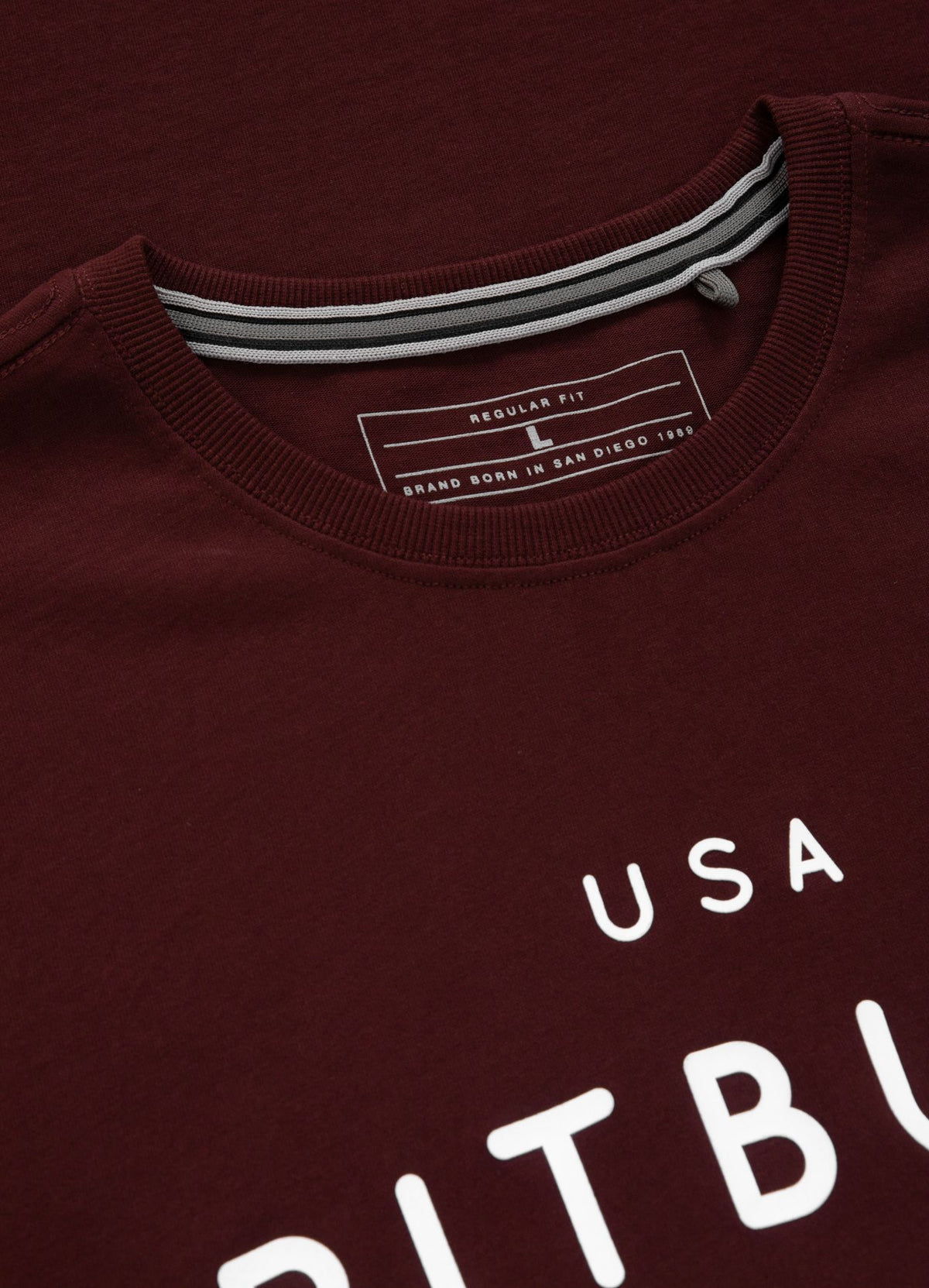 T-Shirt USA Cal - Bordeaux