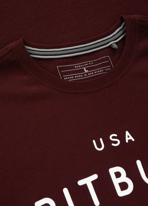 T-Shirt USA Cal - Bordeaux