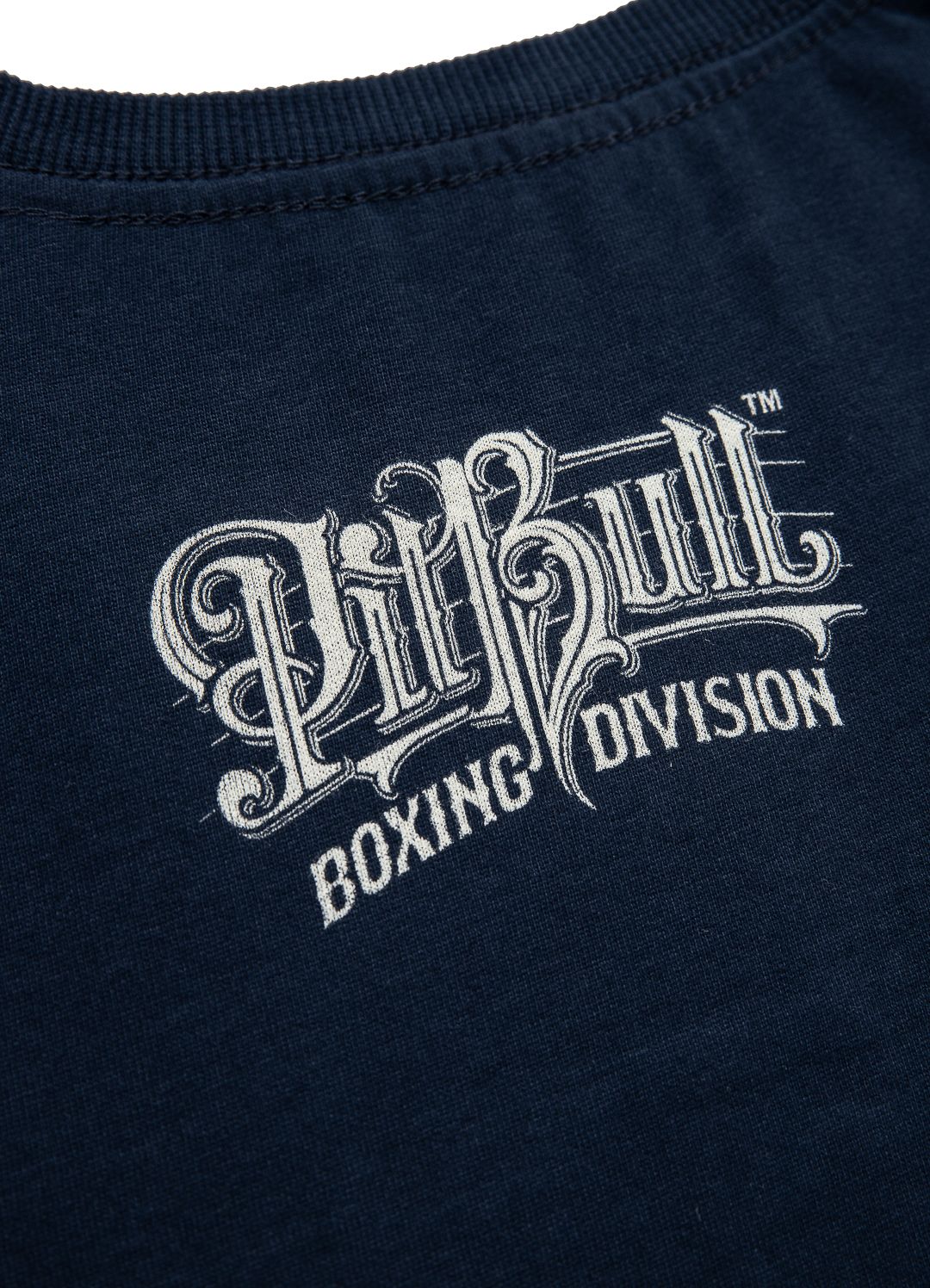 VINTAGE BOXING Schweres T-Shirt Dunkelblau