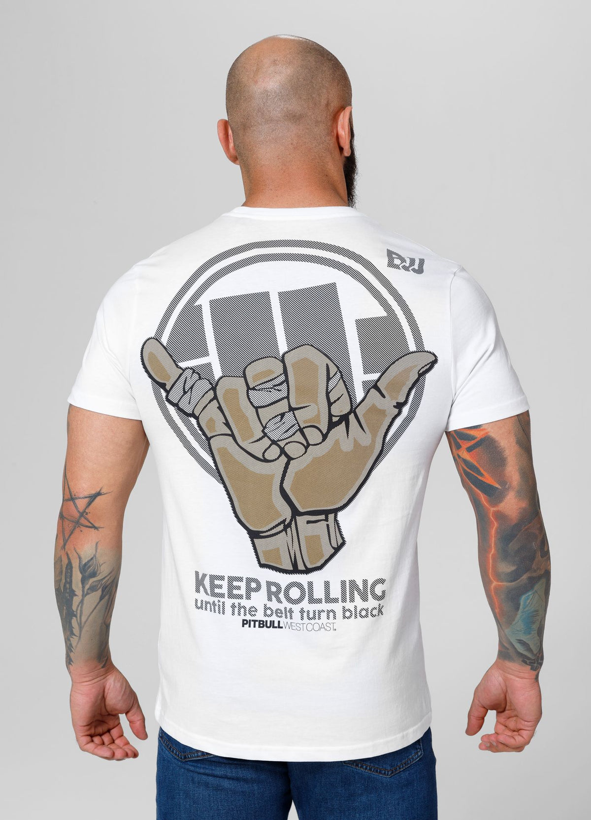 T-Shirt Keep Rolling - Weiß