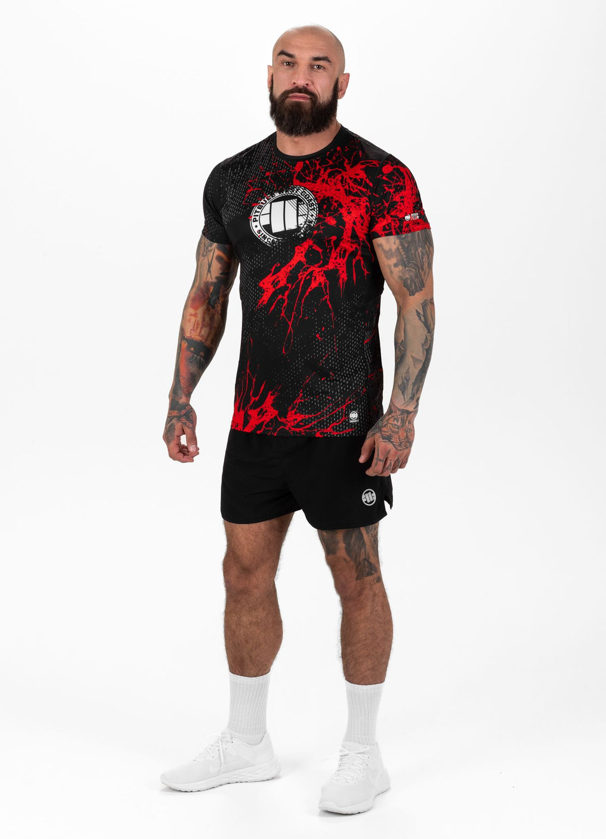 T-Shirt Mesh Performance Pro plus Blood Dog II - Schwarz