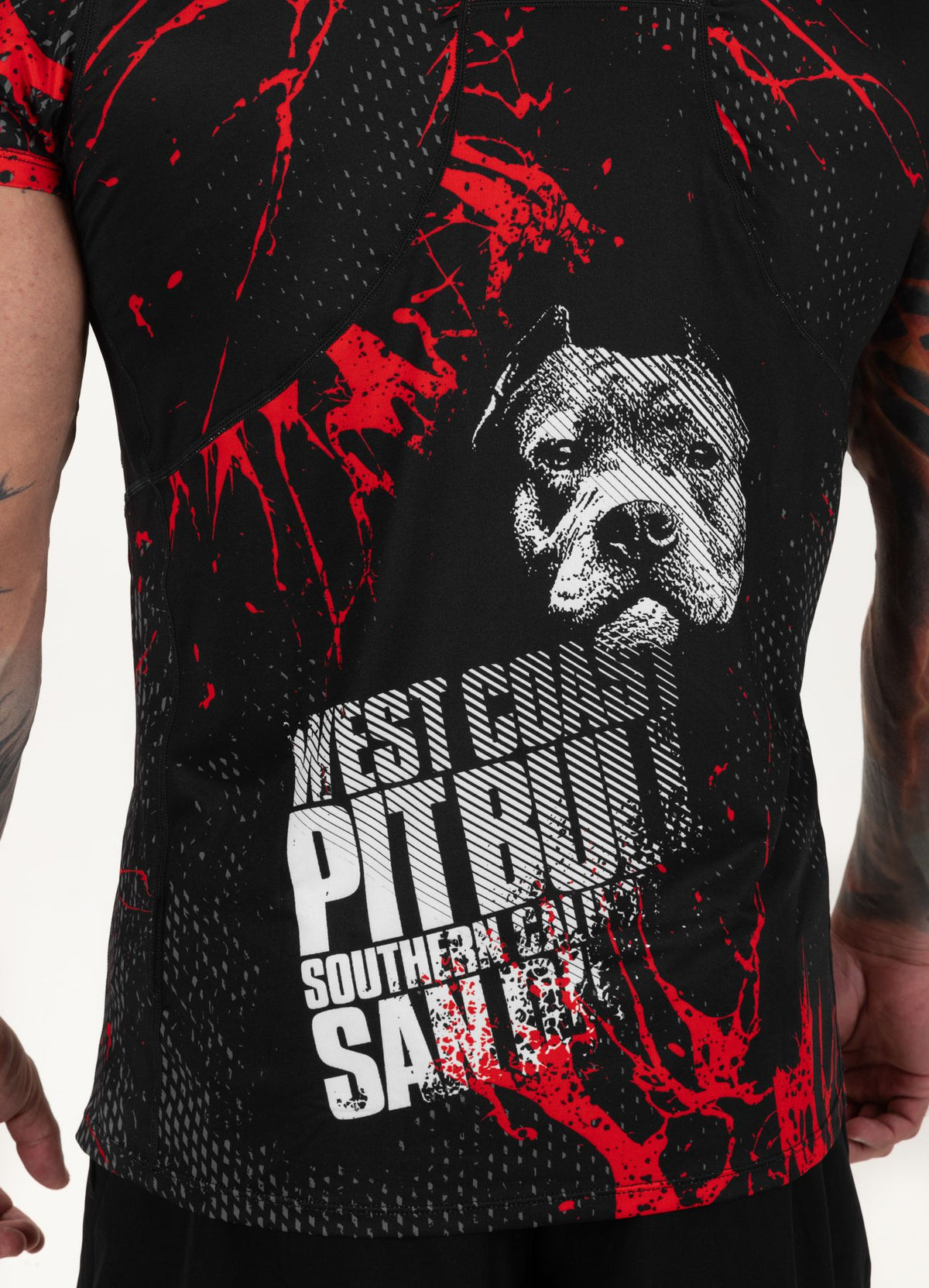 T-Shirt Mesh Performance Pro plus Blood Dog II - Schwarz