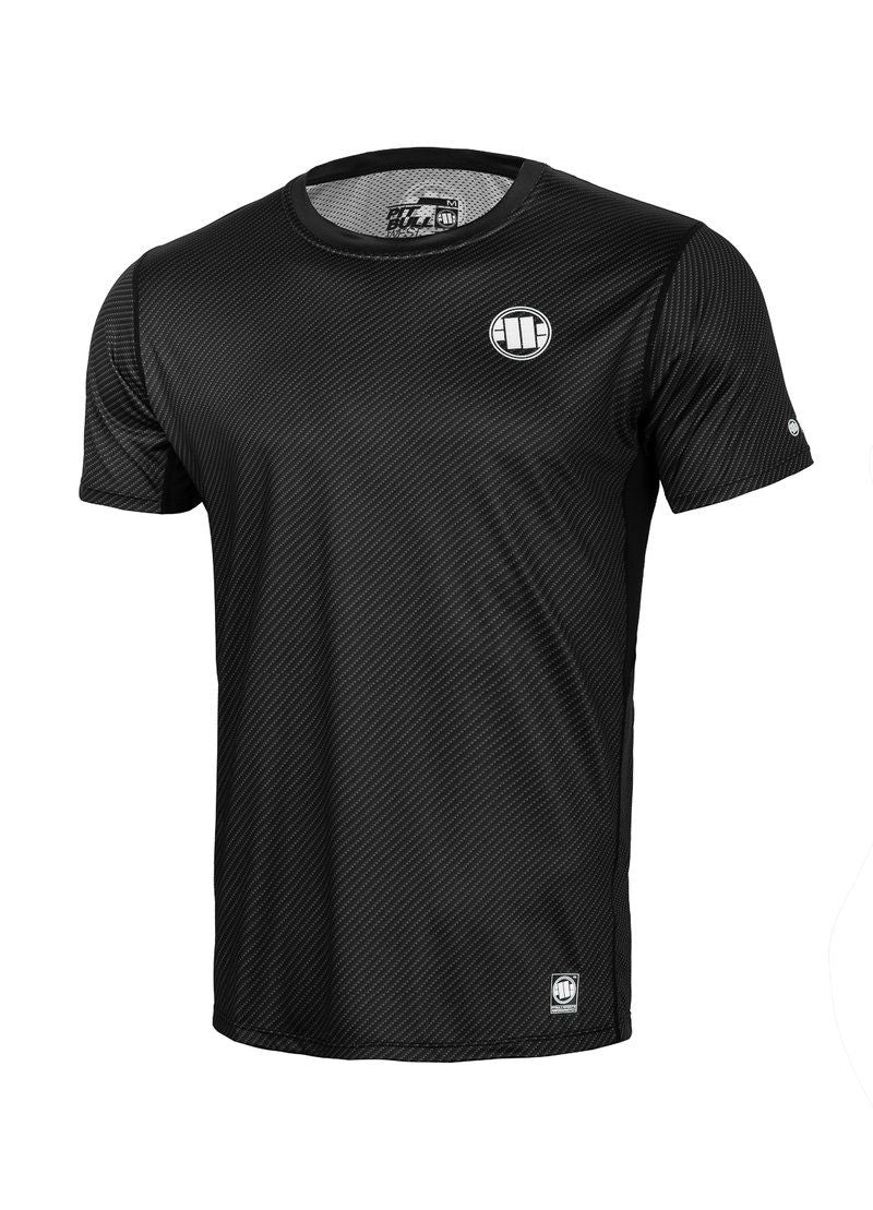 Rashguard Mesh Carbon Kleines Logo Schwarz