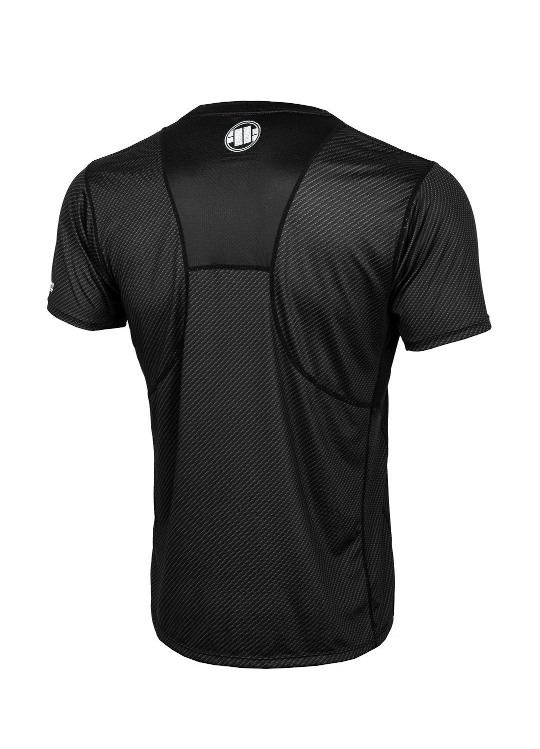 Rashguard Mesh Carbon Kleines Logo Schwarz