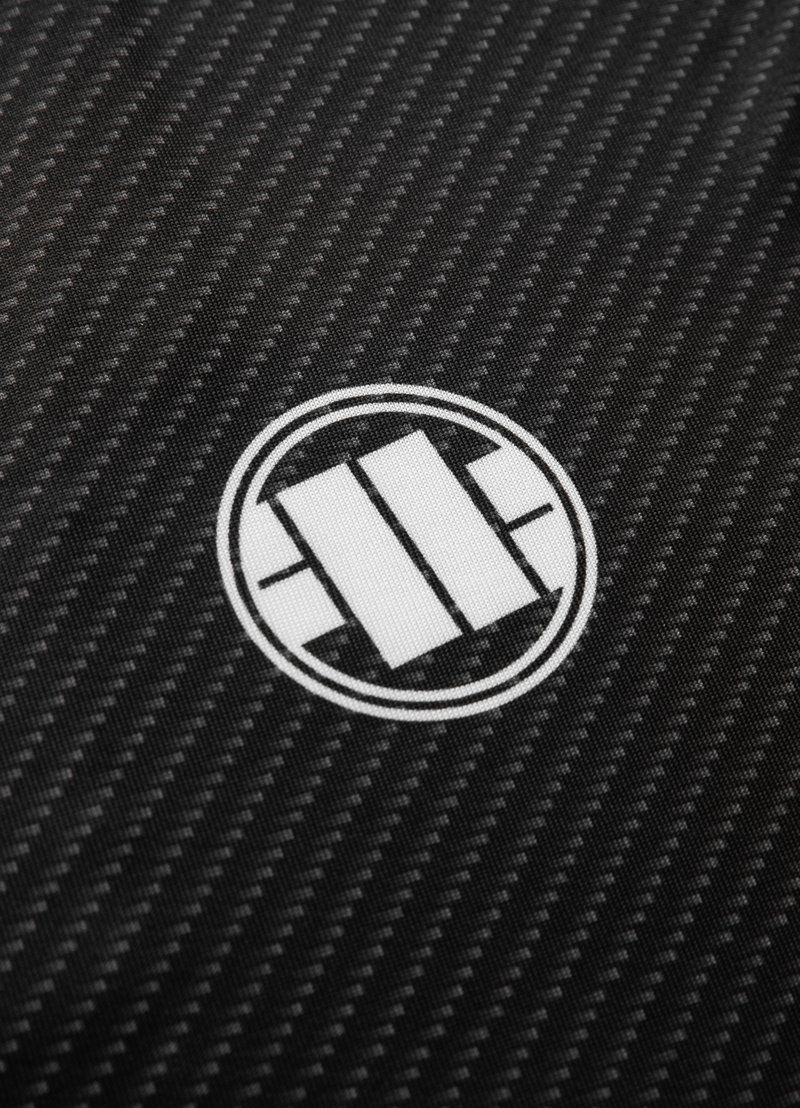 Rashguard Mesh Carbon Kleines Logo Schwarz