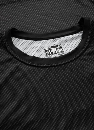 Rashguard Mesh Carbon Kleines Logo Schwarz