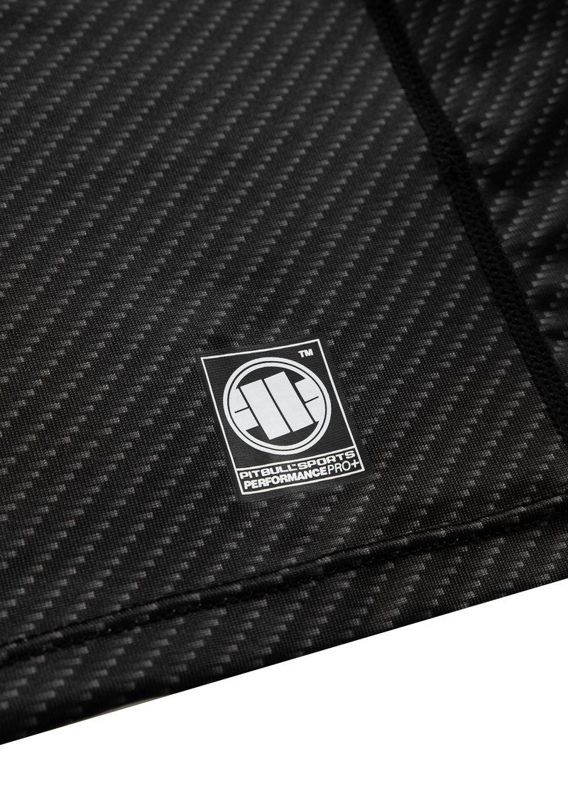 Rashguard Mesh Carbon Kleines Logo Schwarz