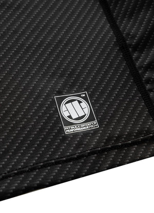 Rashguard Mesh Carbon Kleines Logo Schwarz