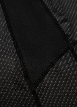 Rashguard Mesh Carbon Kleines Logo Schwarz