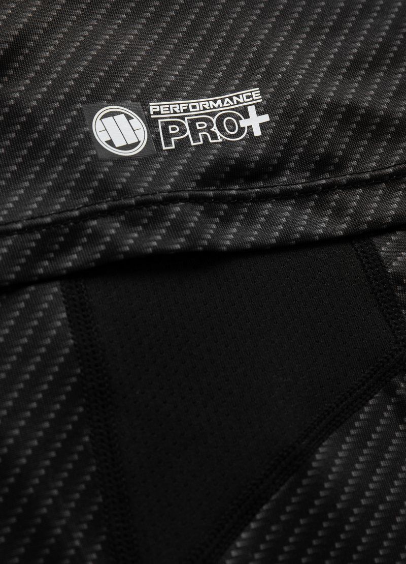 Rashguard Mesh Carbon Kleines Logo Schwarz