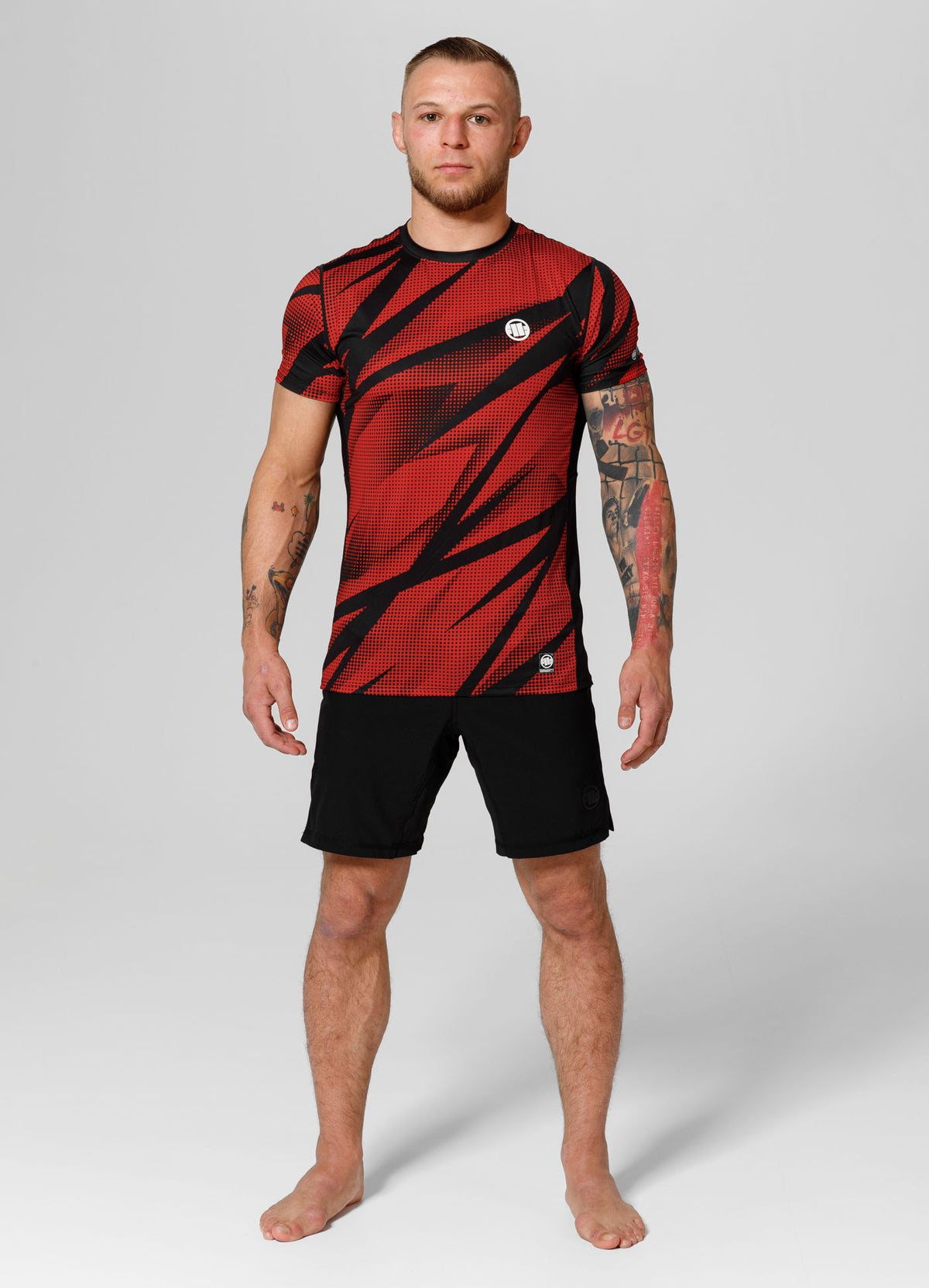 T-Shirt Mesh Performance Pro plus Dot Camo II - Rot