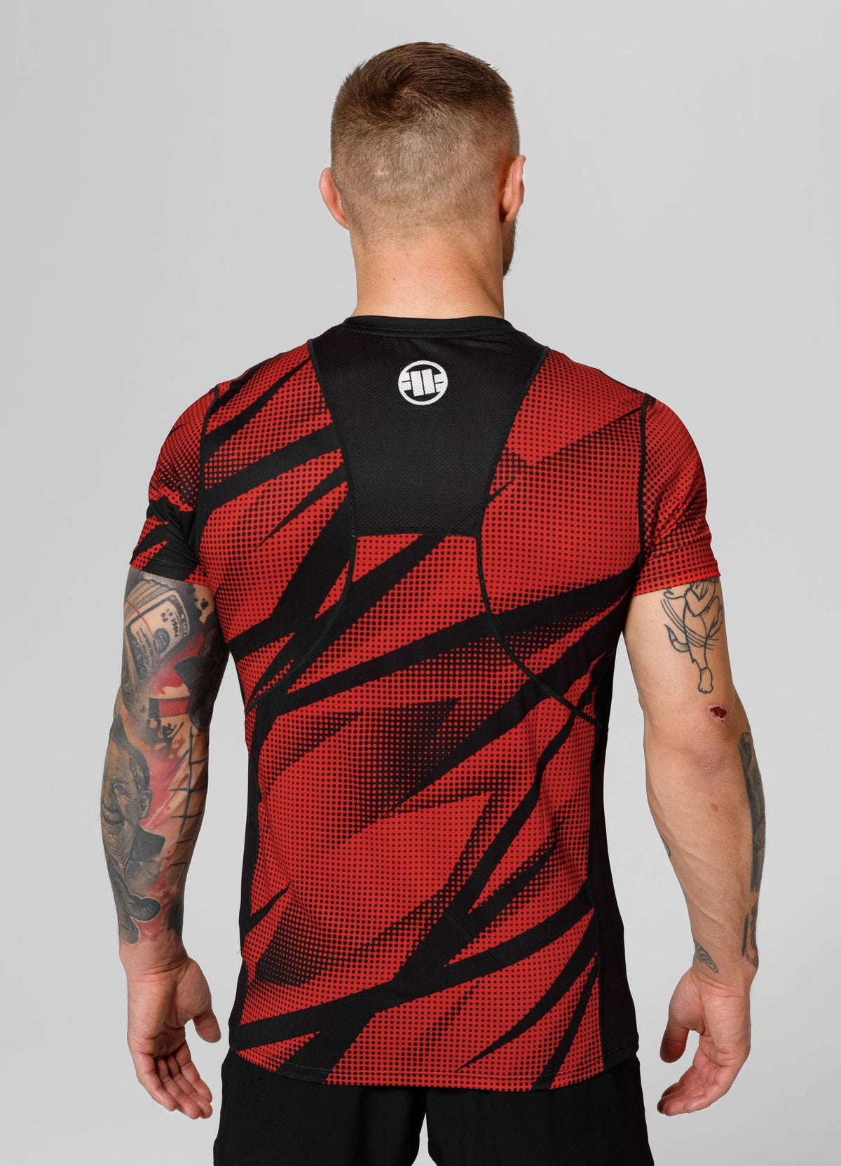 T-Shirt Mesh Performance Pro plus Dot Camo II - Rot