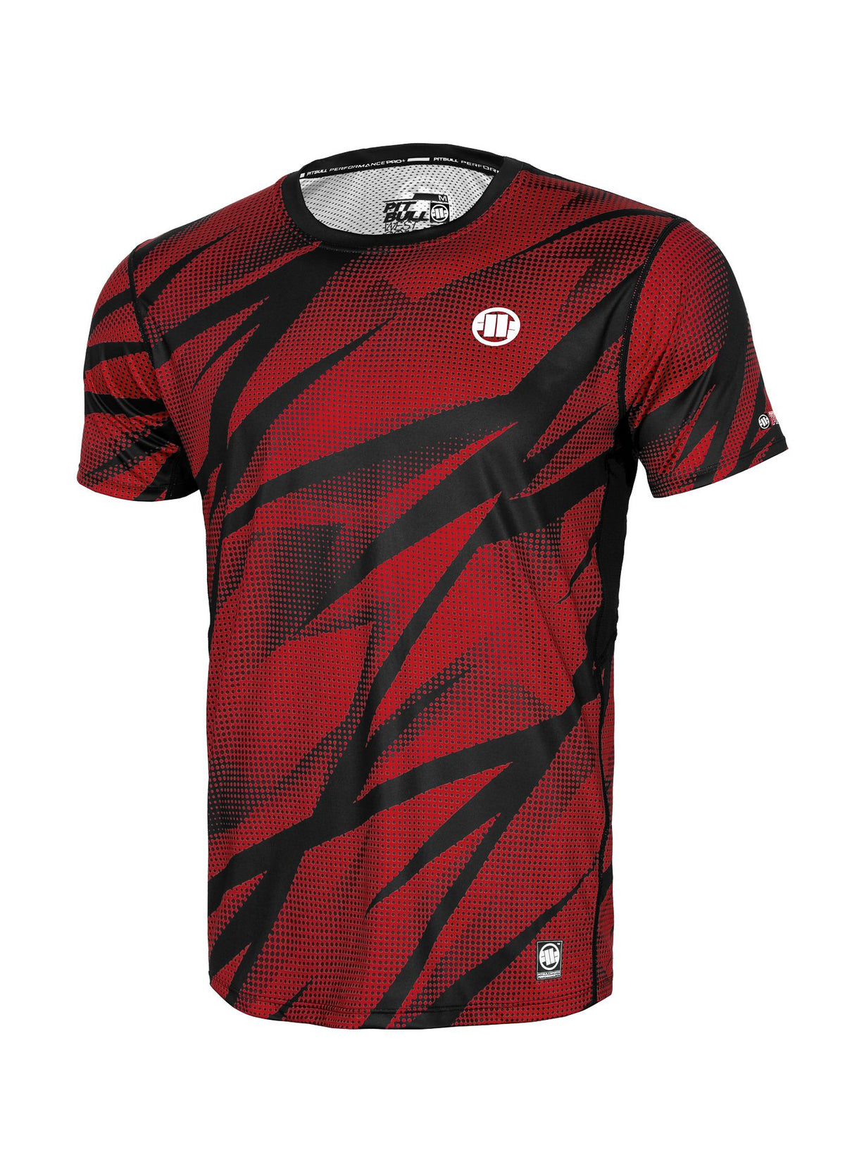 T-Shirt Mesh Performance Pro plus Dot Camo II - Rot