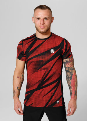 T-Shirt Mesh Performance Pro plus Dot Camo II - Rot