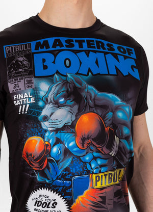 T-Shirt Mesh Performance Pro plus Masters Of Boxing - Schwarz