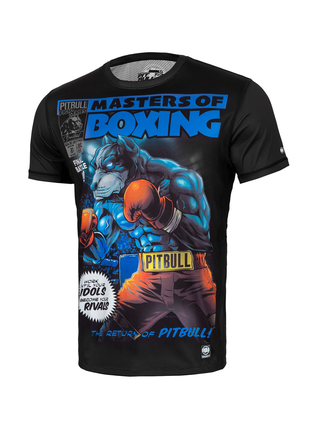 T-Shirt Mesh Performance Pro plus Masters Of Boxing - Schwarz