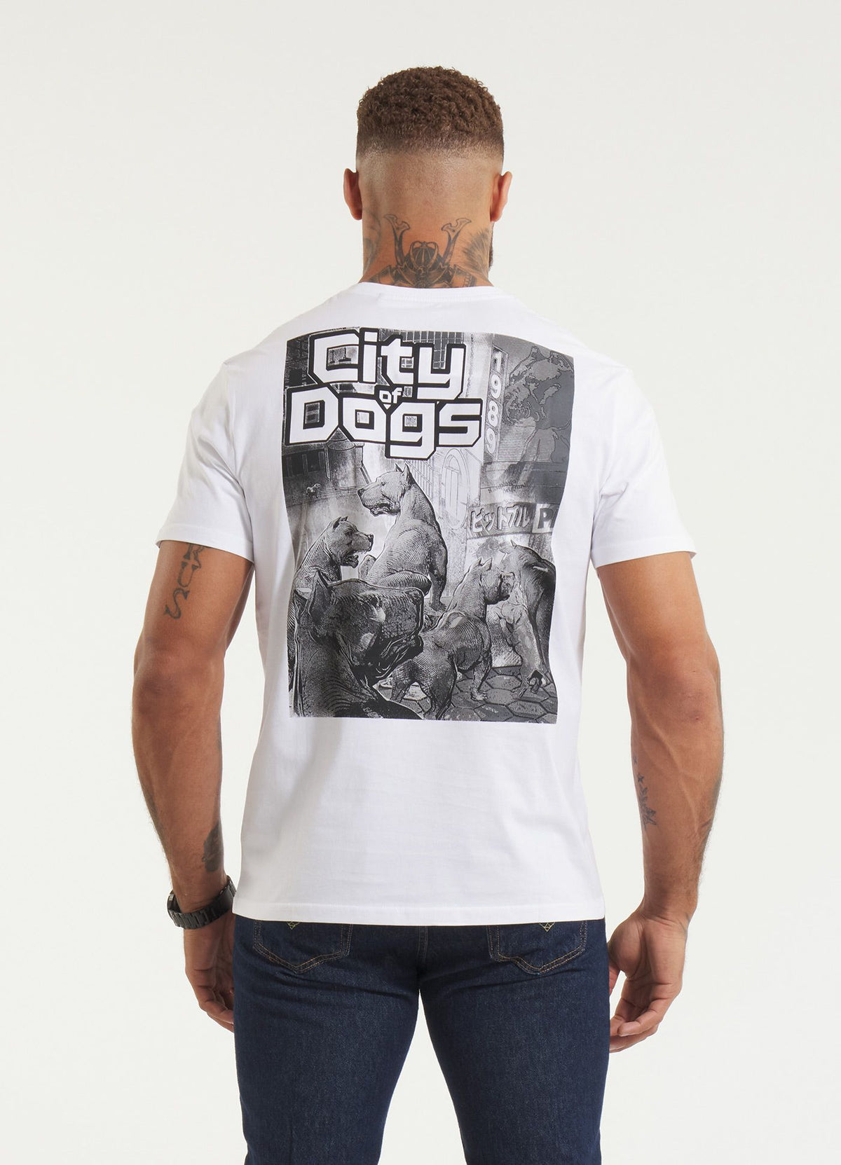 T-Shirt City of Dogs - Weiß