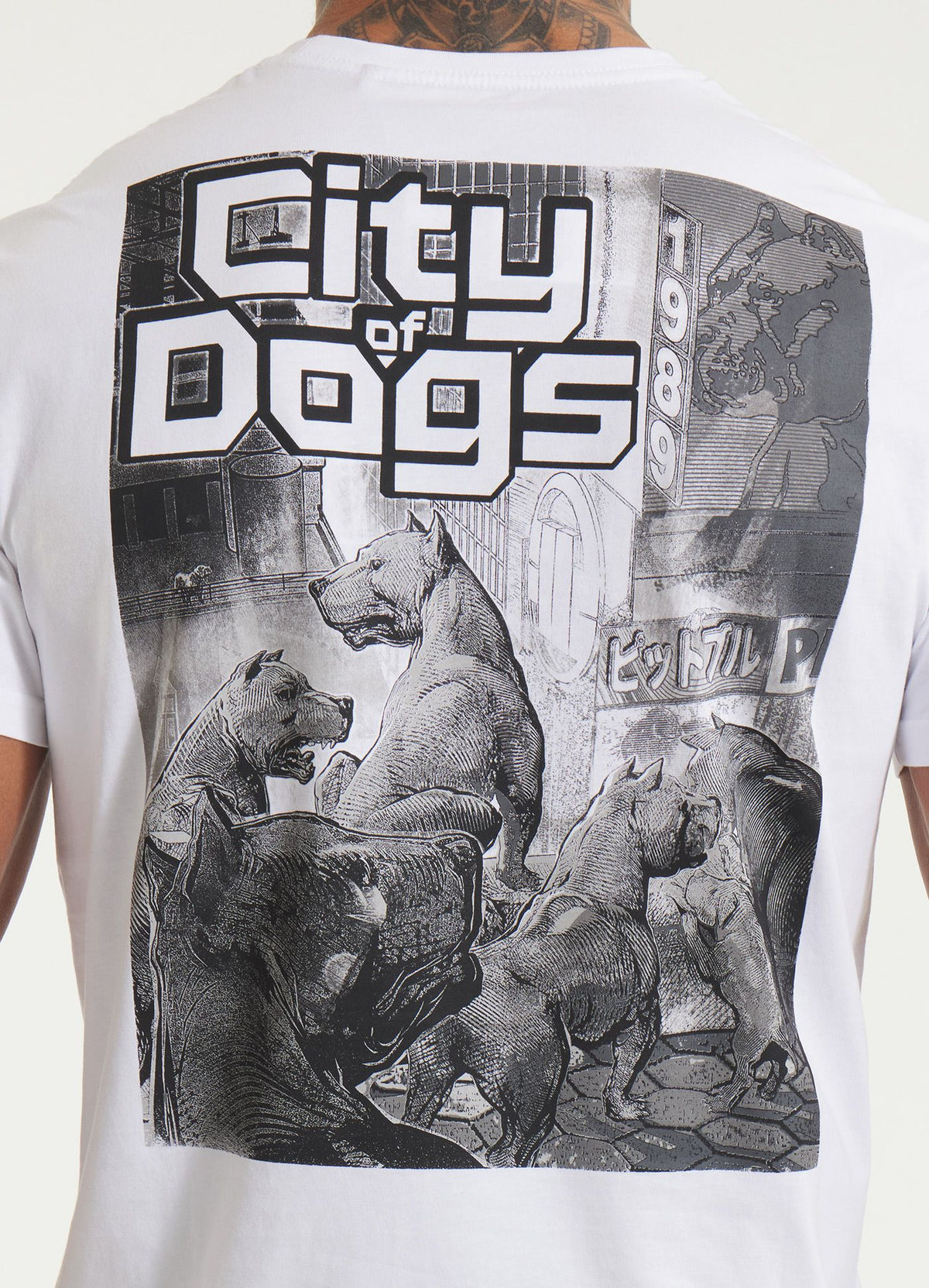 T-Shirt City of Dogs - Weiß