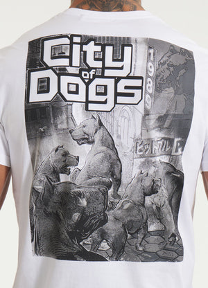 T-Shirt City of Dogs - Weiß