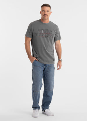 Herren T-Shirt Denim Washed ACE OF SPADES II - Grau