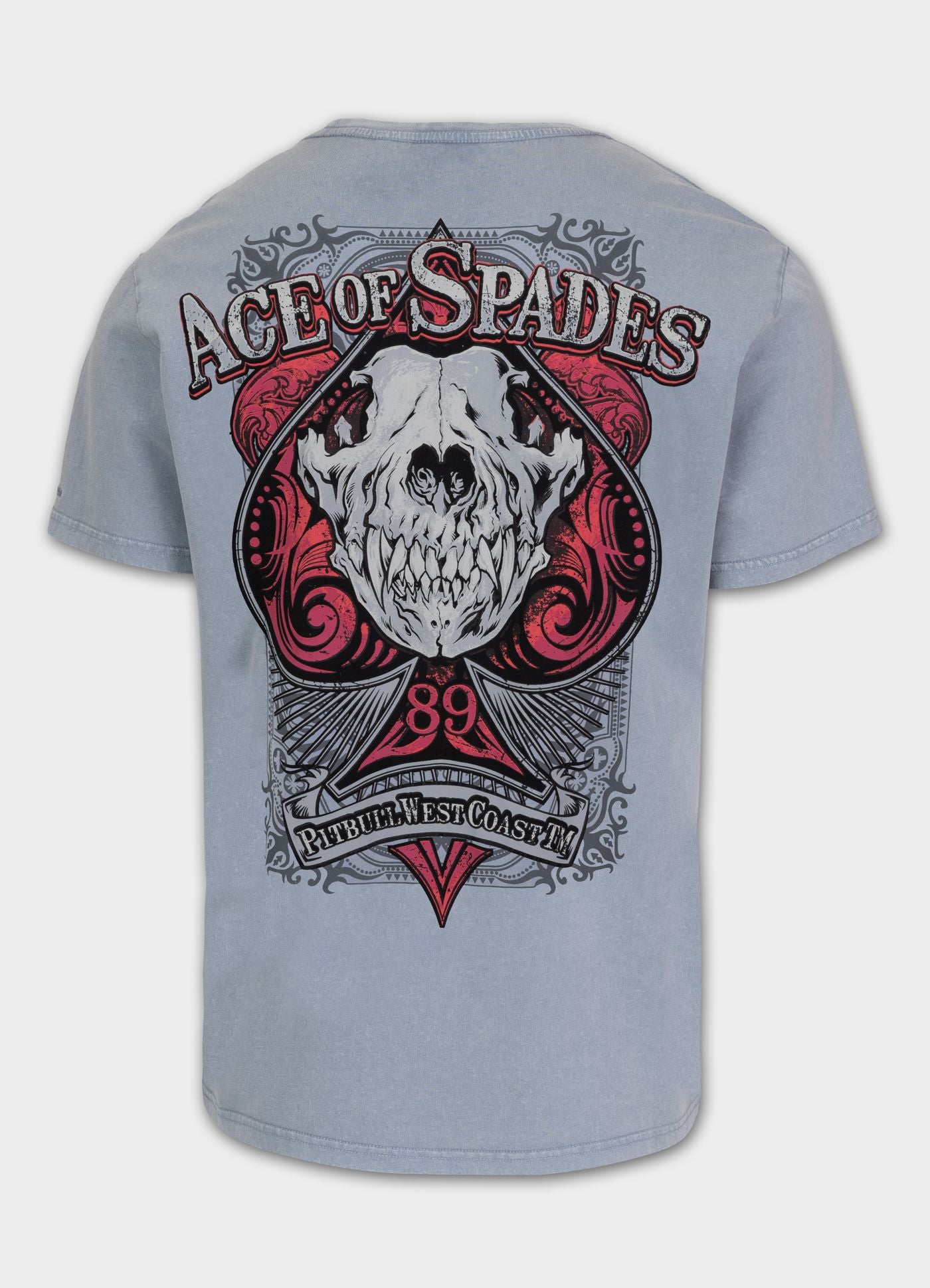 Herren T-Shirt Denim Washed ACE OF SPADES II - Blau