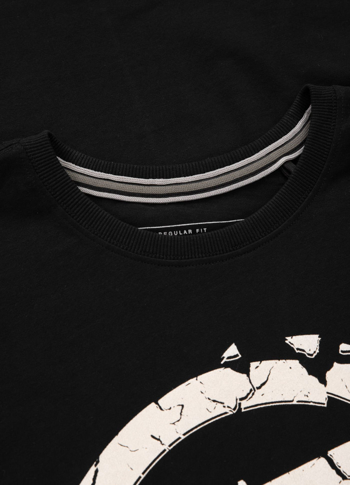 Herren T-Shirt Garment Washed SCRATCH - Schwarz
