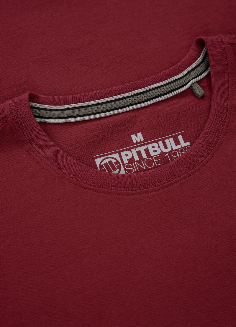 T-shirt NO LOGO Burgundy - Pitbull.eu