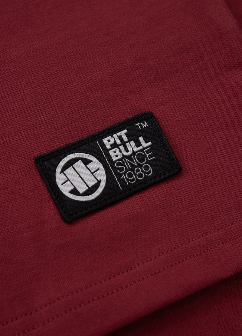 T-shirt NO LOGO Burgundy - Pitbull.eu