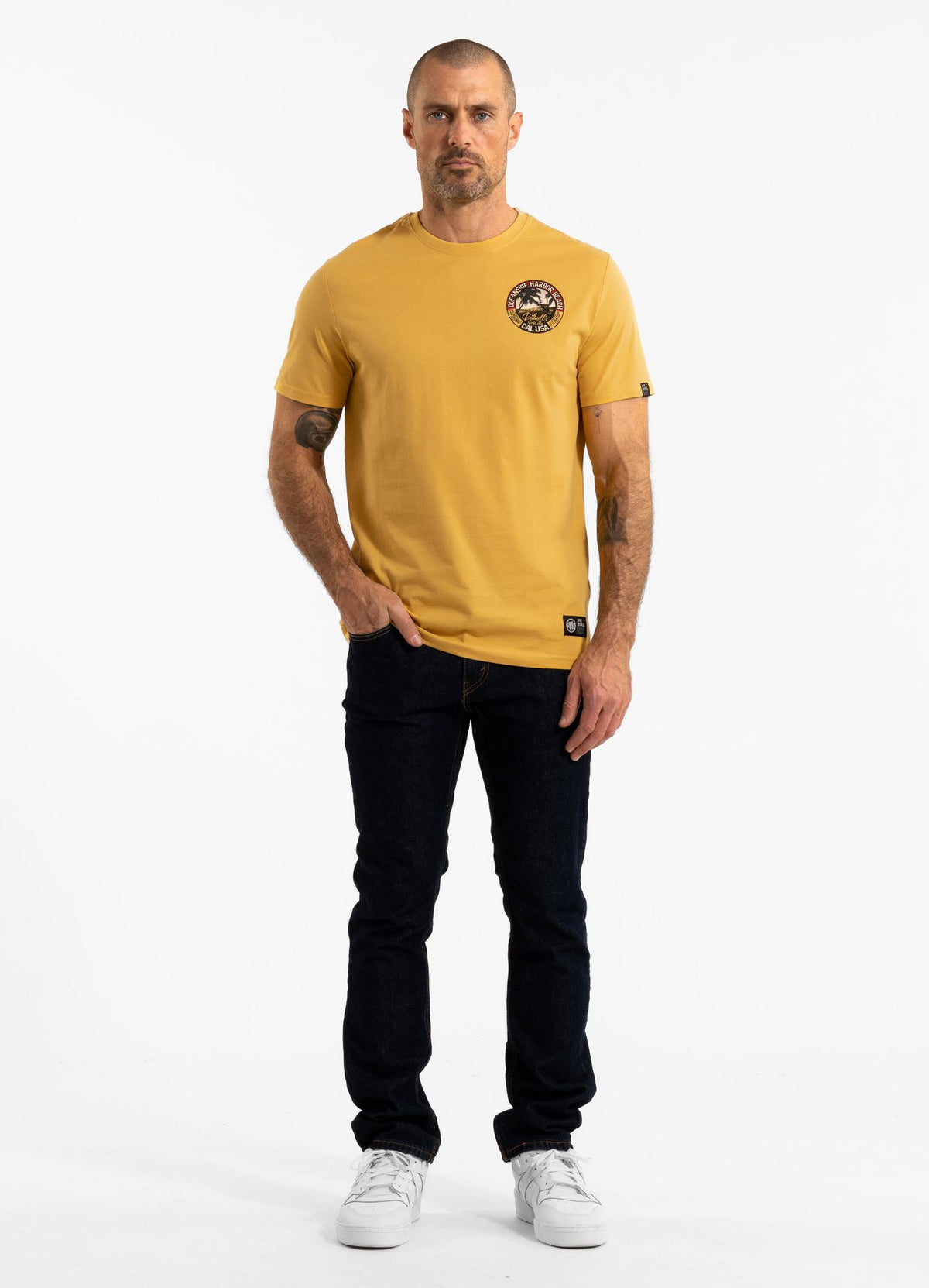 Herren T-Shirt OCEANSIDE - Blassgelb