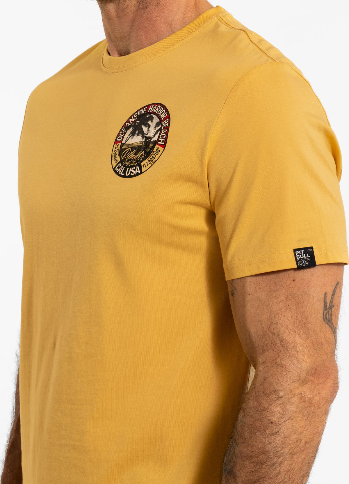 Herren T-Shirt OCEANSIDE - Blassgelb