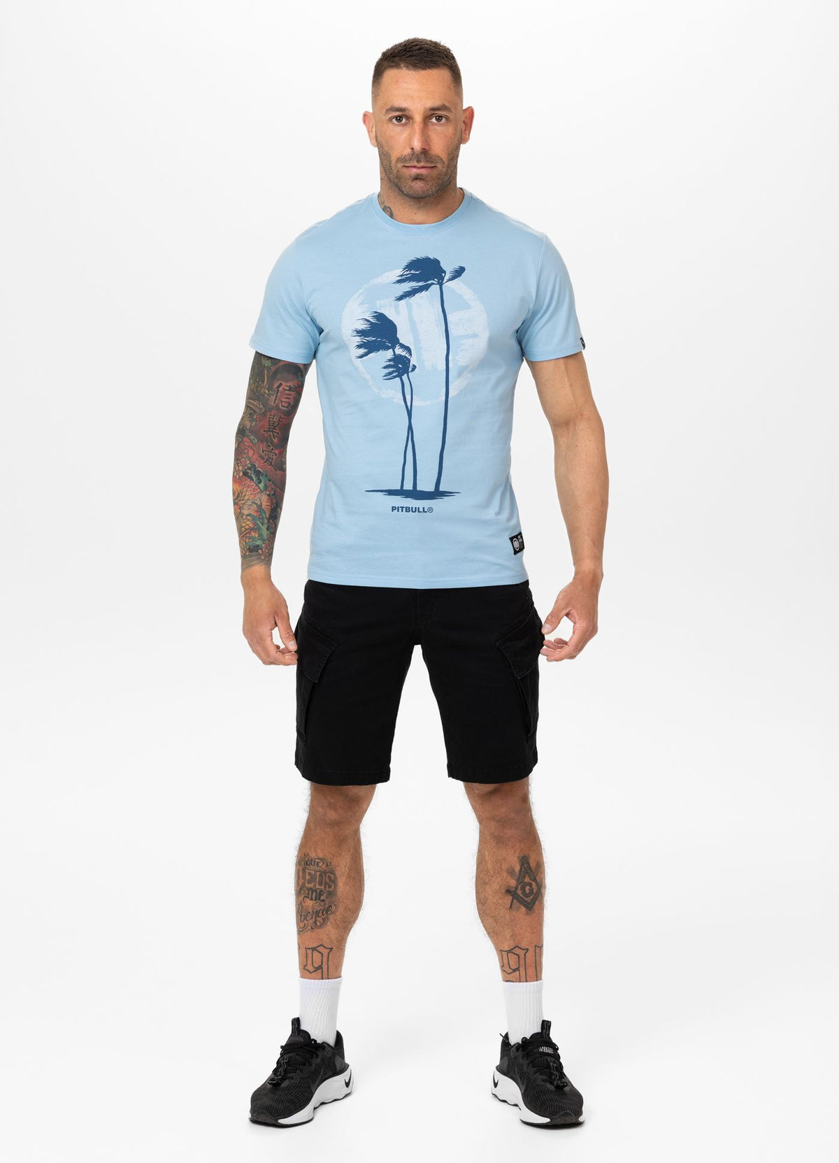 Herren T-Shirt PALMS - Hellblau