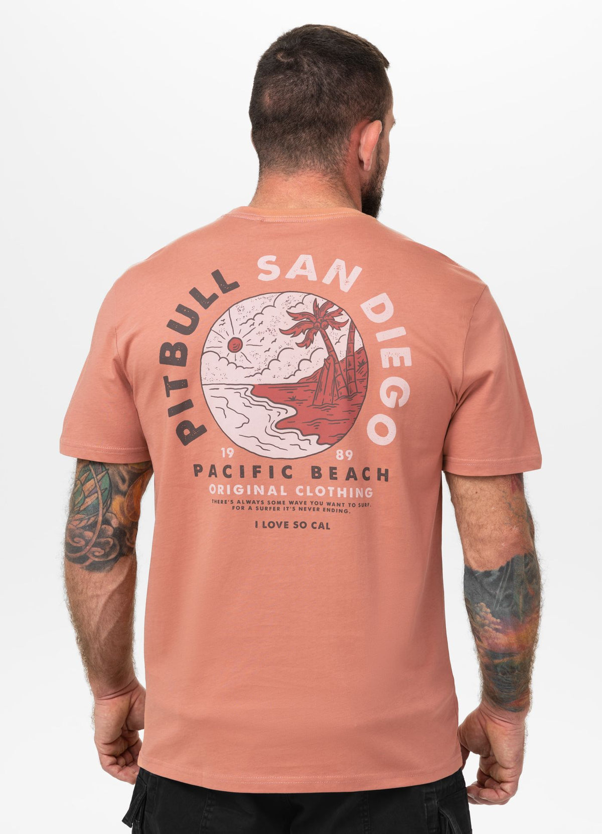 PLANET SURF Herren T-Shirt - Lachs