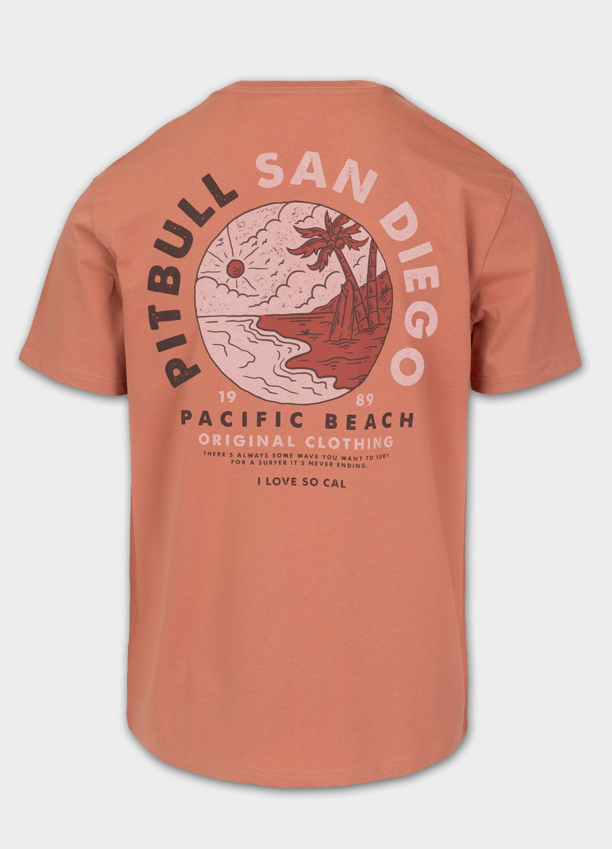 PLANET SURF Herren T-Shirt - Lachs