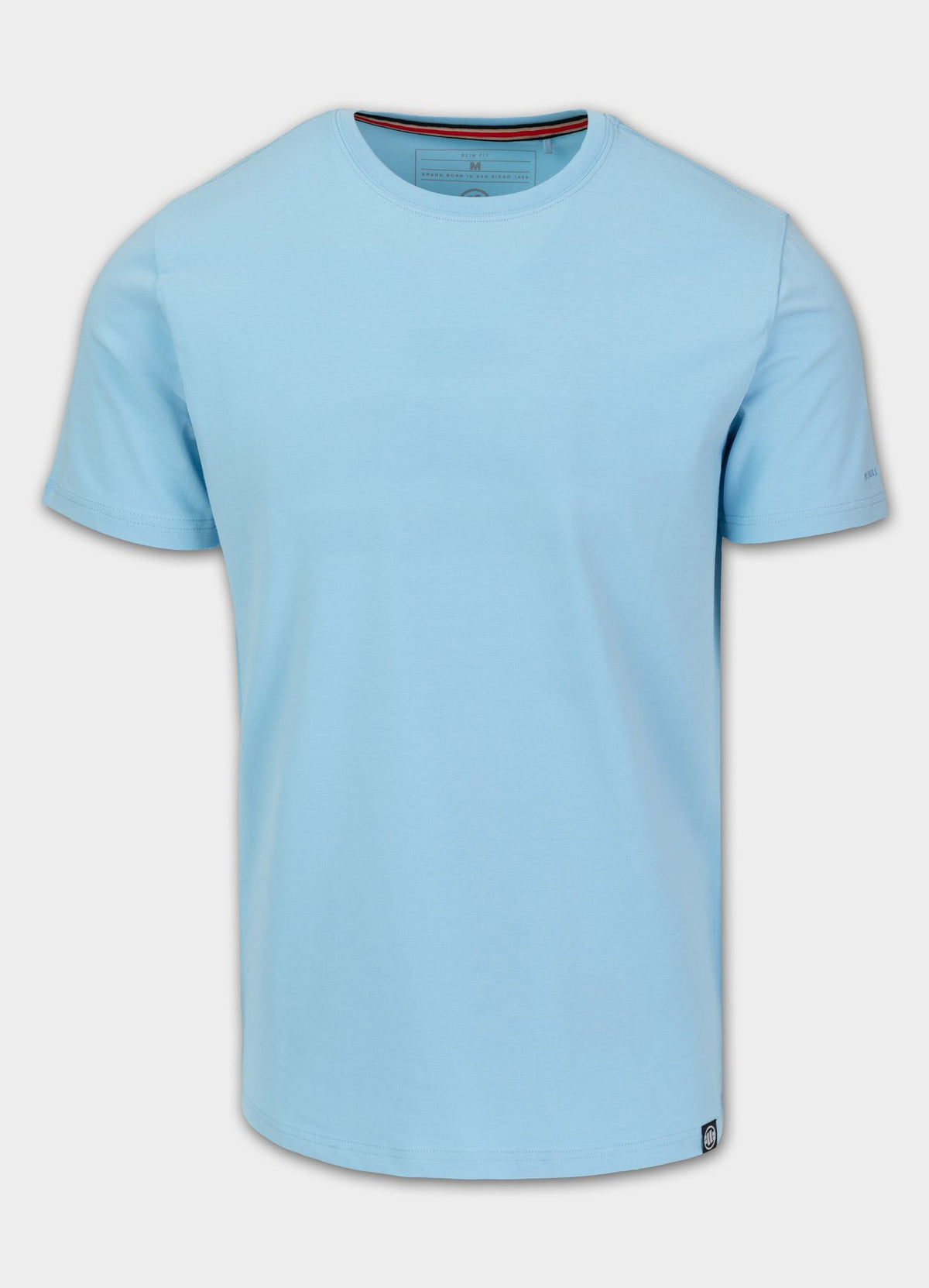 Herren T-Shirt Slim Fit MINIMAL - Hellblau