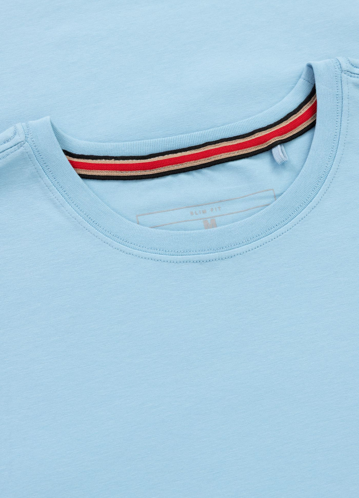 Herren T-Shirt Slim Fit MINIMAL - Hellblau