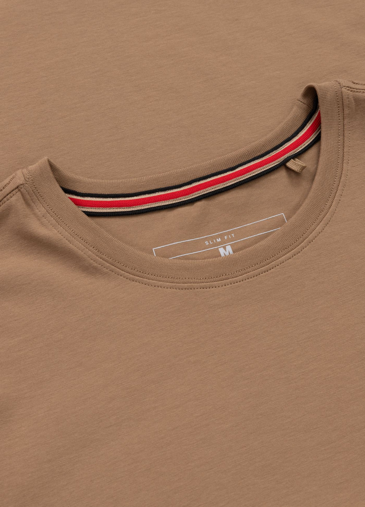 Herren T-Shirt Slim Fit MINIMAL - Coyote braun