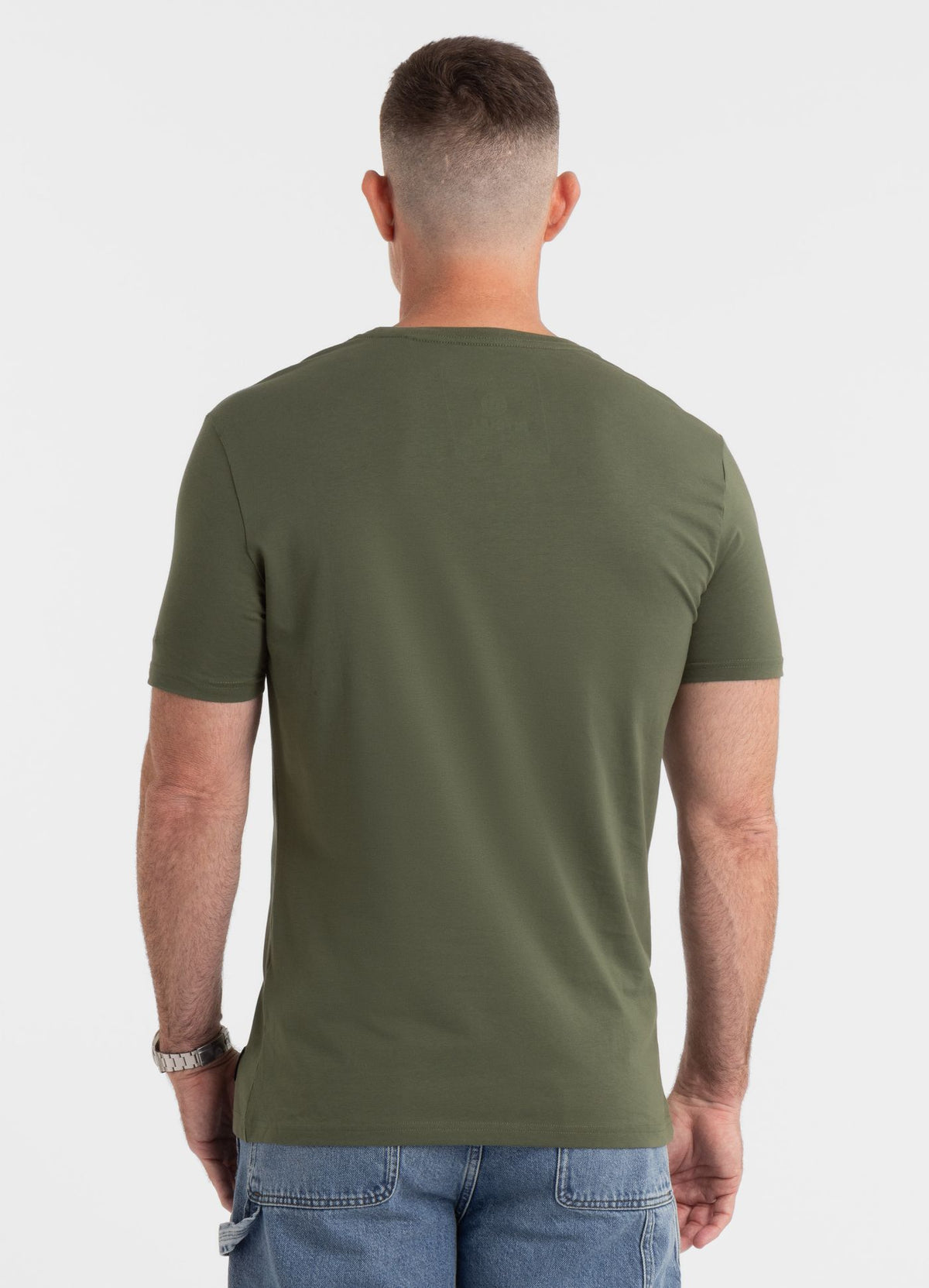 Herren T-Shirt Slim Fit NO LOGO - Oliv