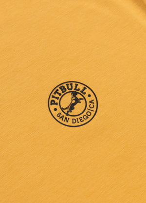 Men's T-Shirt Slim Fit SAN DIEGO CA SMALL LOGO - Pale yellow
