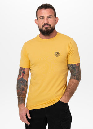 Men's T-Shirt Slim Fit SAN DIEGO CA SMALL LOGO - Pale yellow