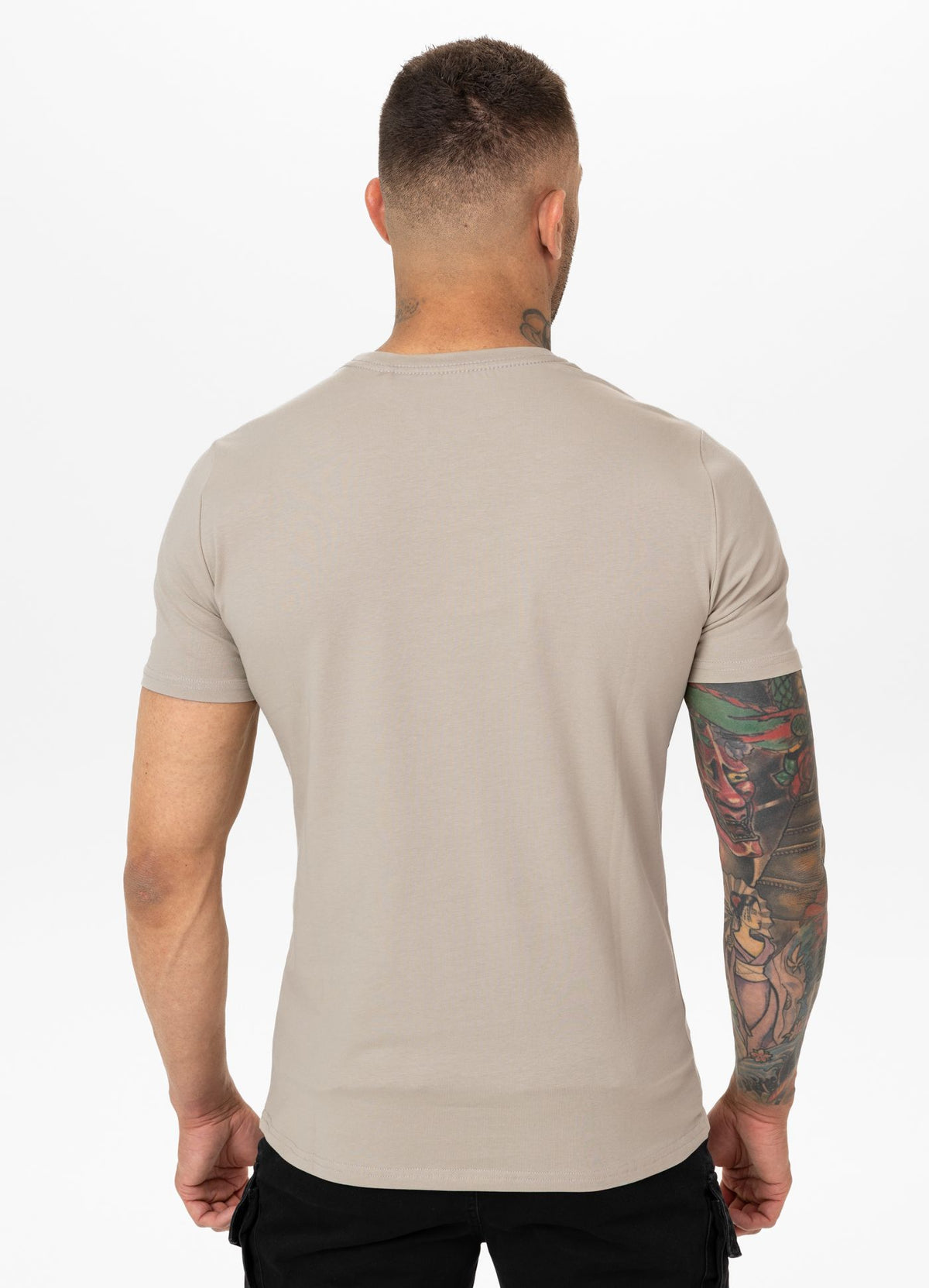 Herren T-Shirt Slim Fit USA CAL - Hellsand