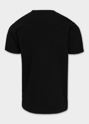 Herren T-Shirt Slim Fit USA CAL - Schwarz