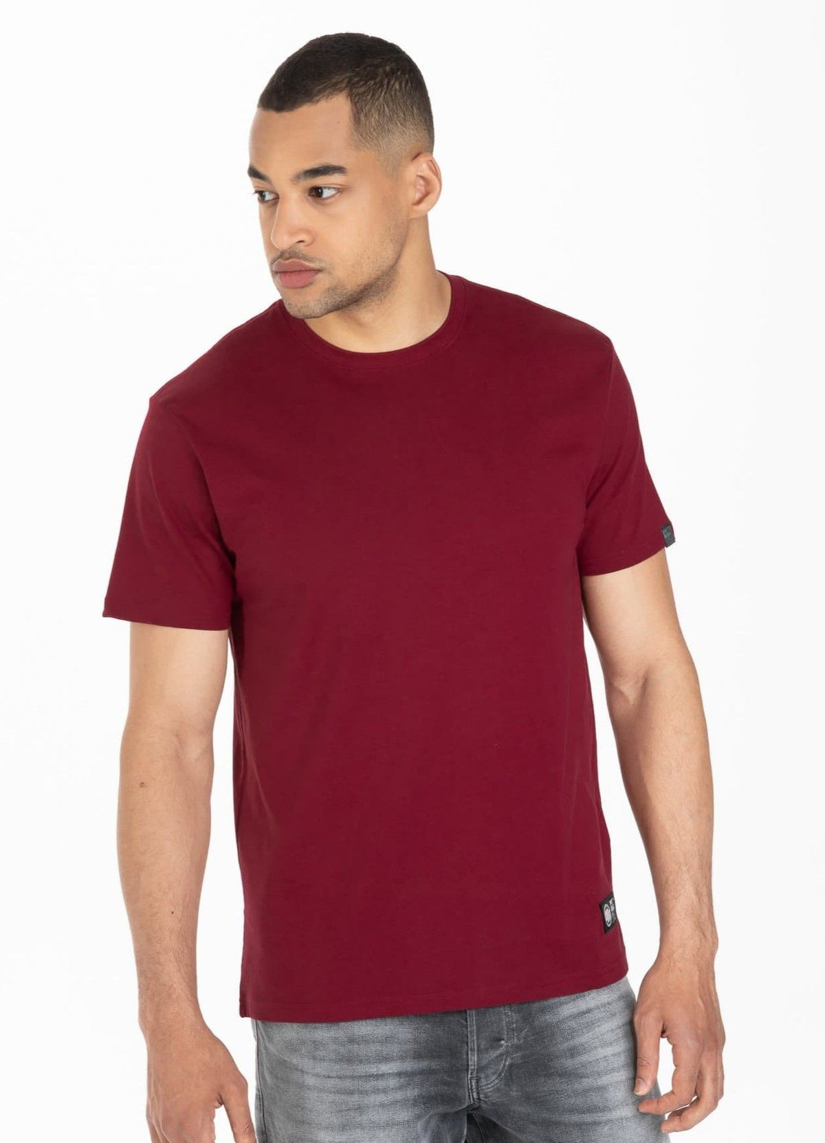 T-Shirt Mittelgewicht NO LOGO 2021 Burgund