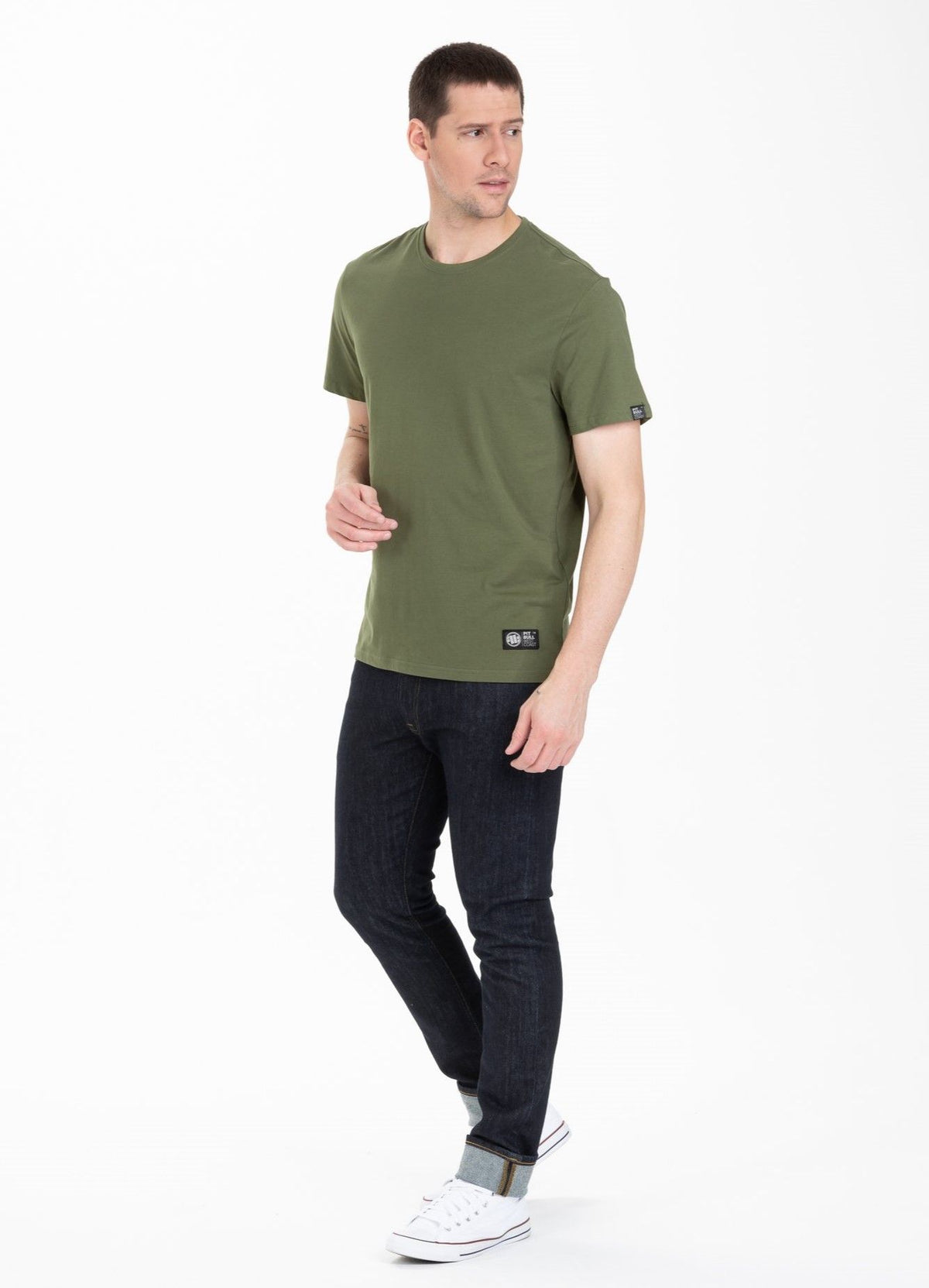 T-Shirt Mittelgewicht NO LOGO 2021 Olive